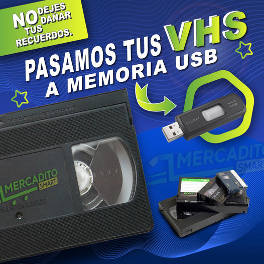 Pasamos Tus VHS a Memoria USB – Mercadito Smart