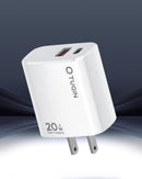 CARGADOR DE PARED QTUQIN QA102 – 20W CARGA RÁPIDA