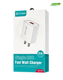 QA10 TC CARGADOR USB – TIPO C  2.4A QTUQIN