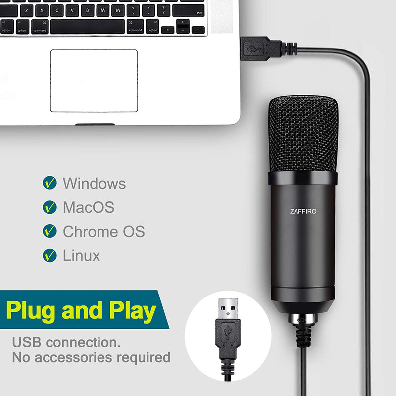 Microfono USB ZAFFIRO Plug & Play