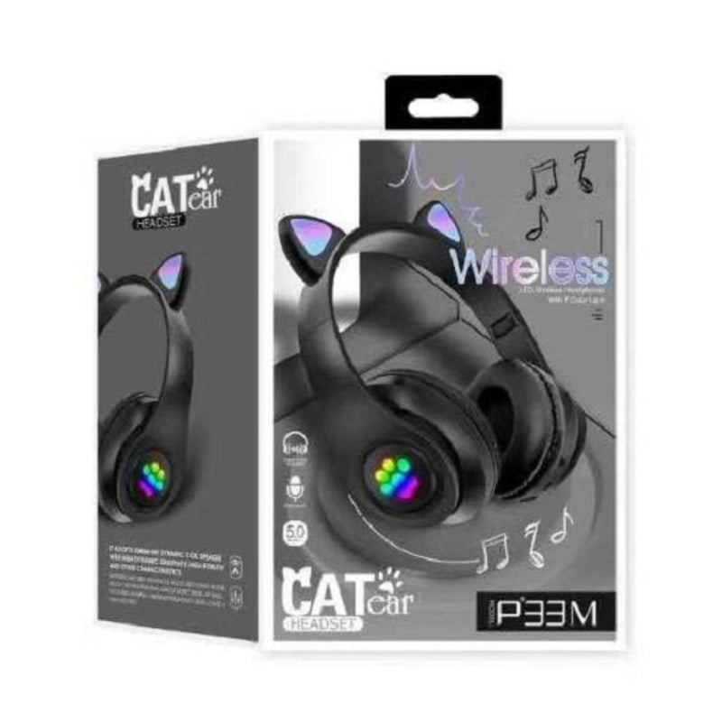 Auriculares Inalámbricos con Diseño de Oreja de Gato