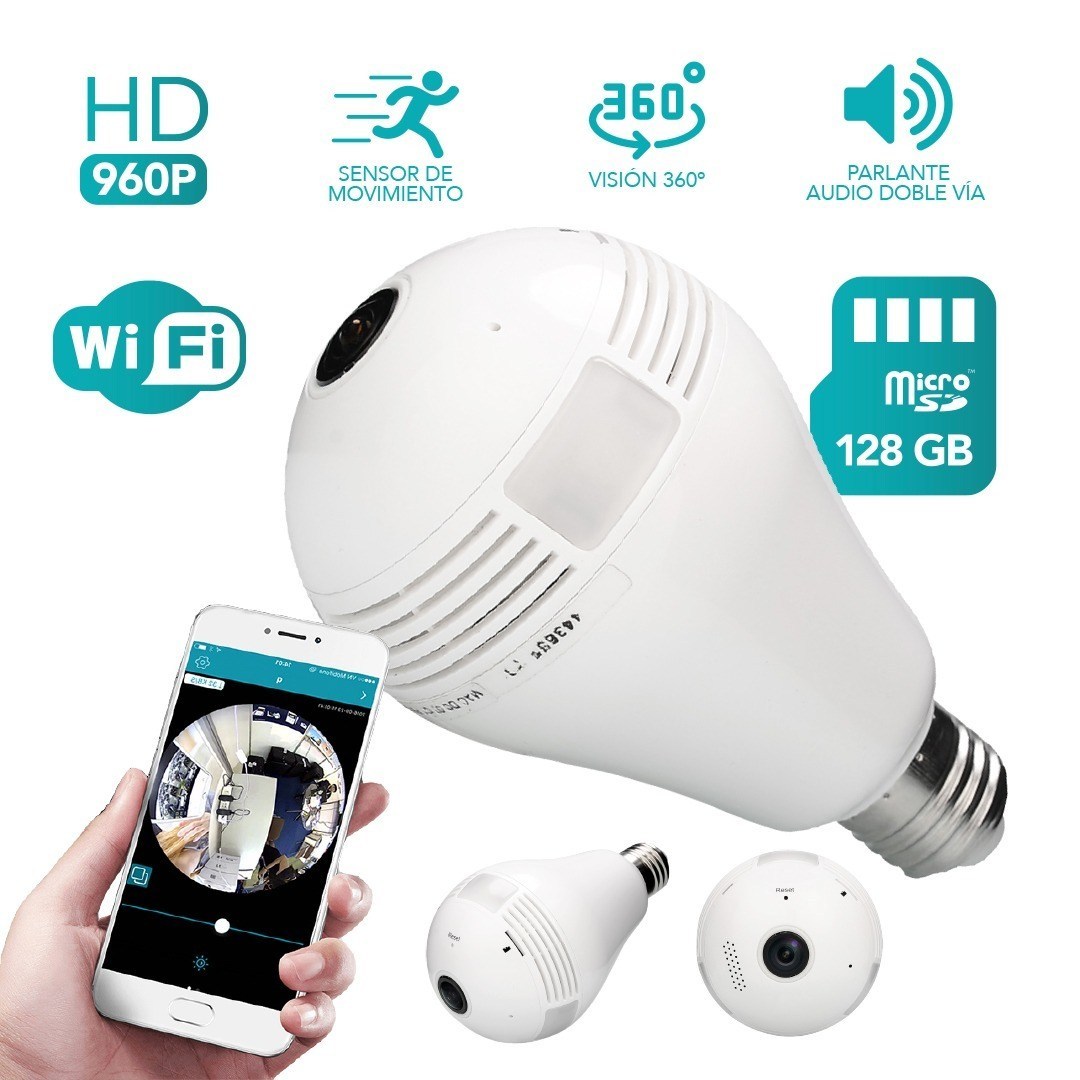 Cámara De Bombillo 360 - (WIFI)