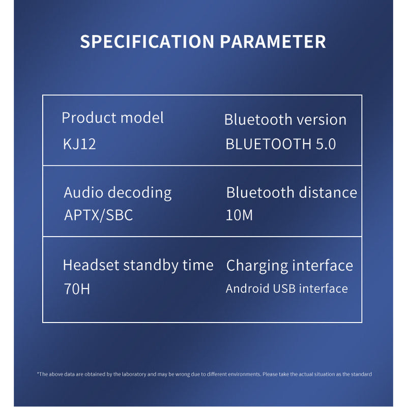 Audifonos Bluetooth V5.0 ( KJ12 )