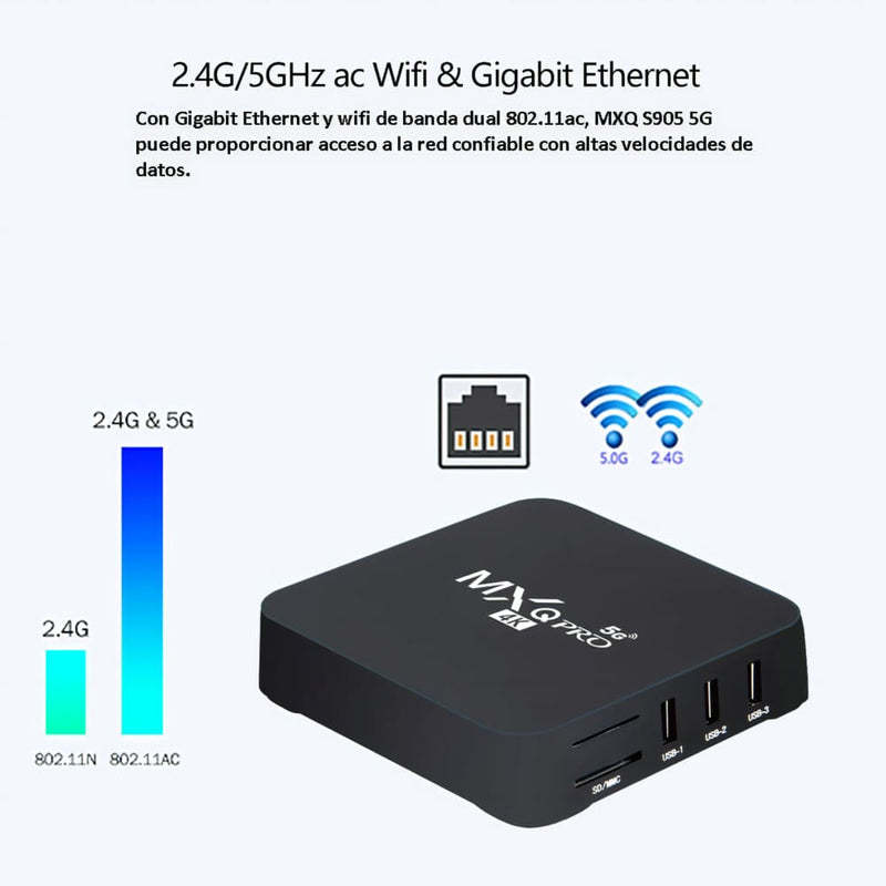 Mxq Pro 4k 5G – Android 11.1 Tv box