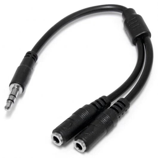 Adaptador para pc macho y dos hembras